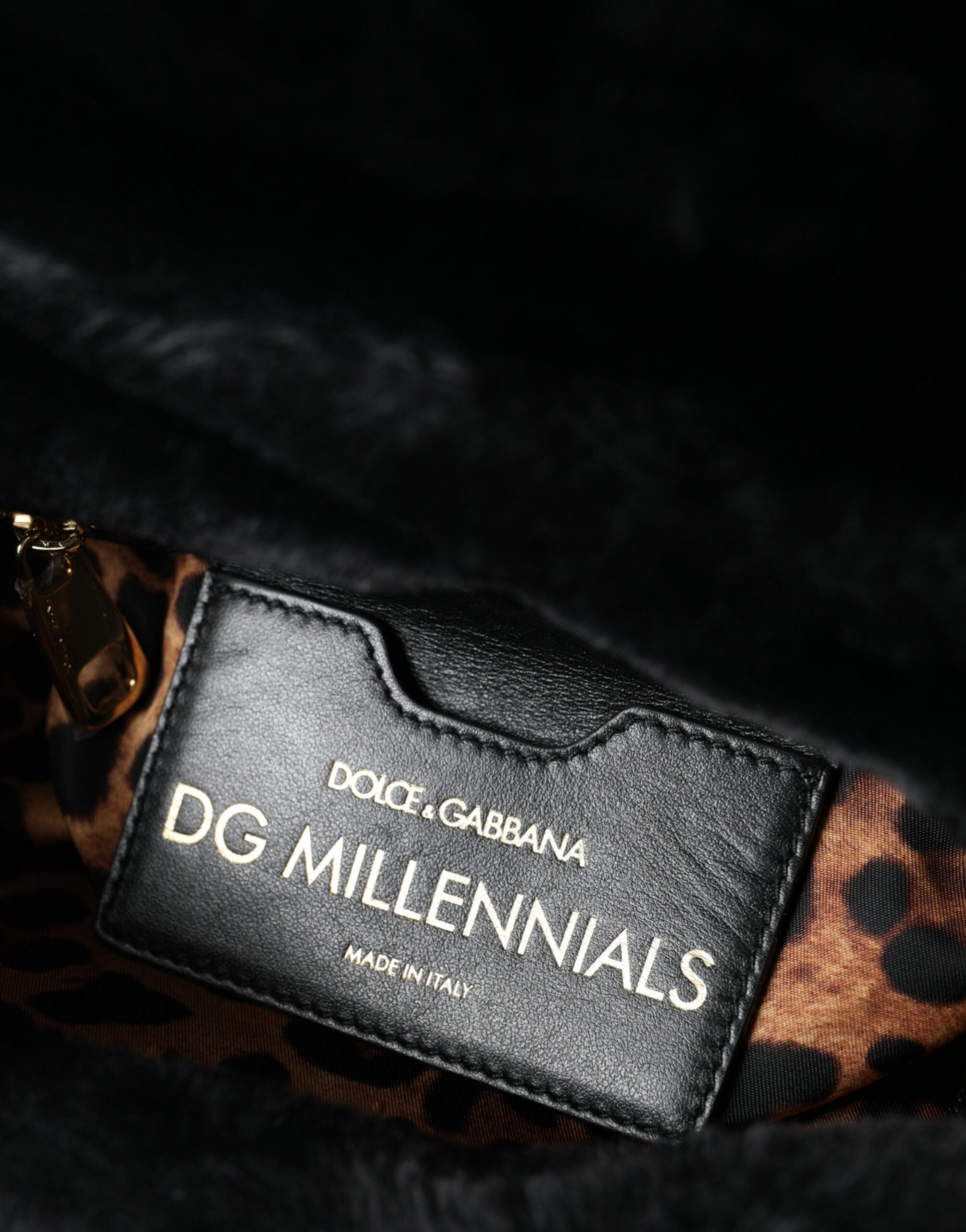 Dolce & Gabbana Exquisite Crocodile Embossed Panther Shoulder Bag